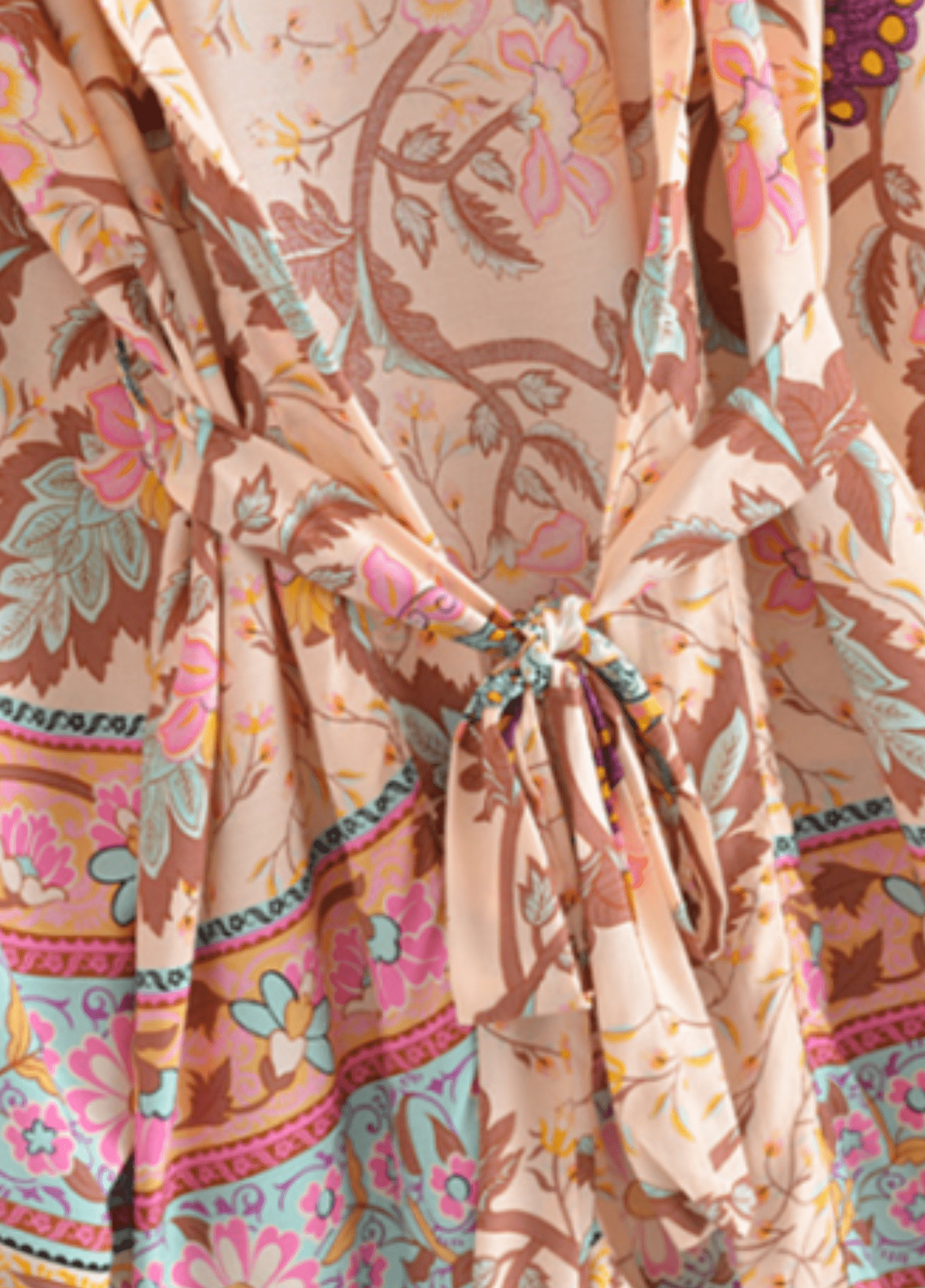 Kimono court floral coloré Kimono court floral coloré